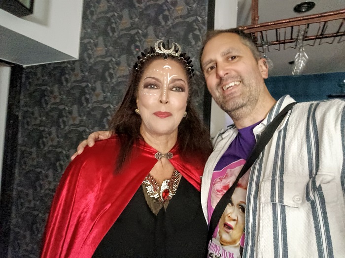 Nathan Head and Pauline Peart filming Dracula